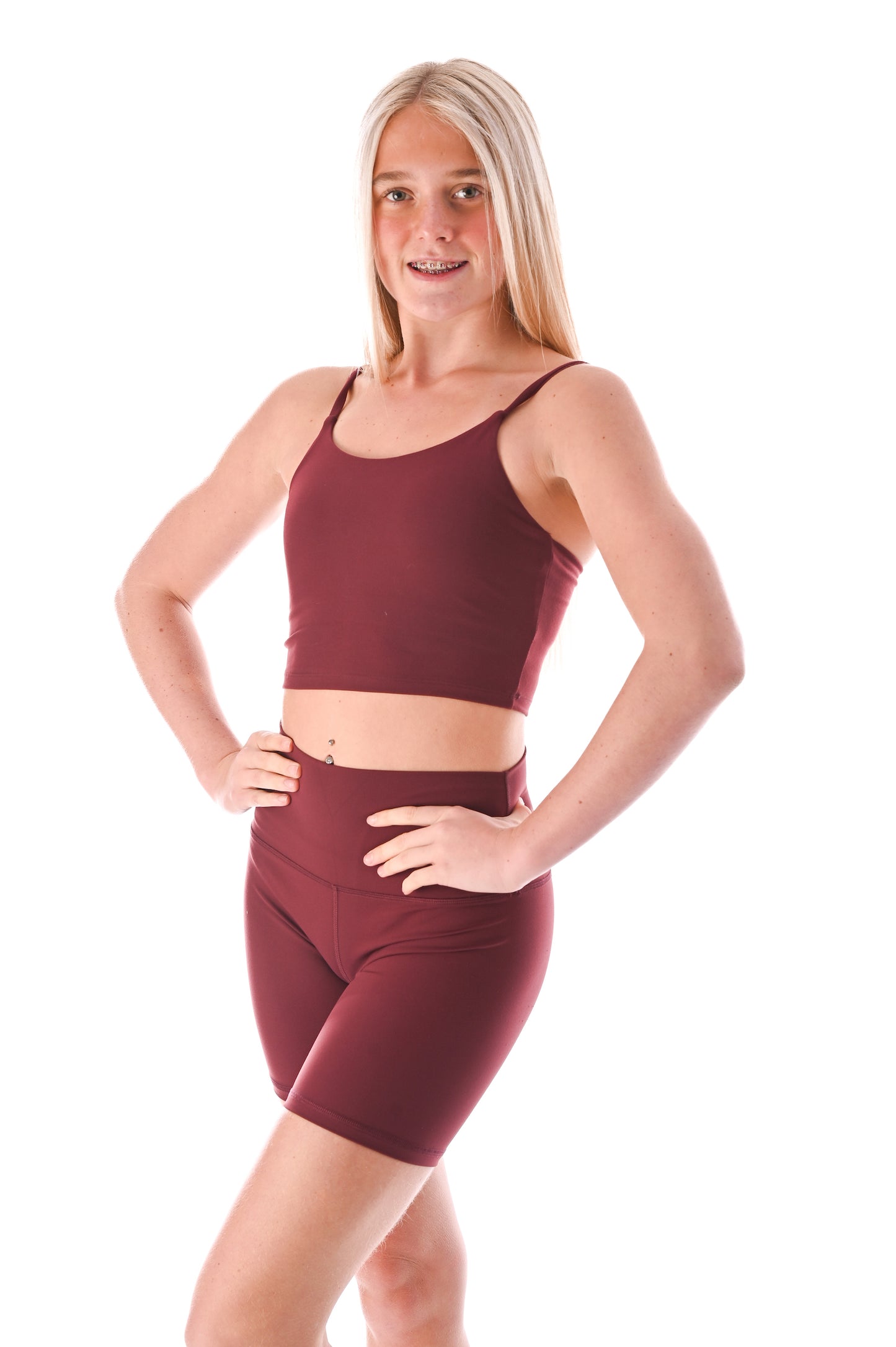 Spaghetti Strap Vest Top - Berry