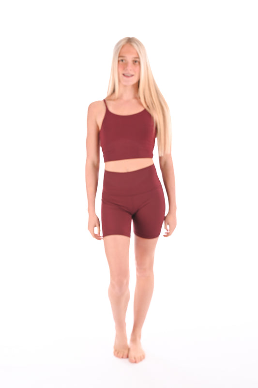 Flow Mid Length Shorts - Berry