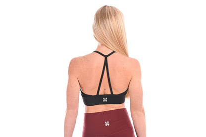 Strappy Sports Bra - Black