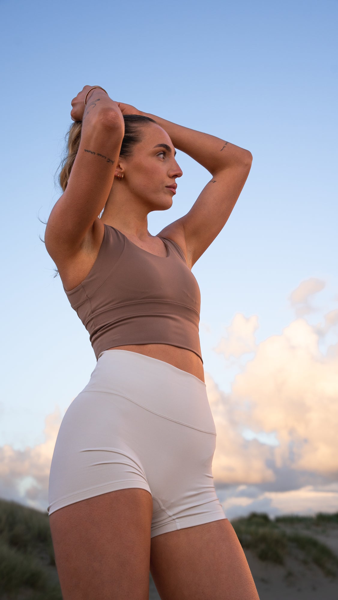 Booty Shorts- Cloud Dancer