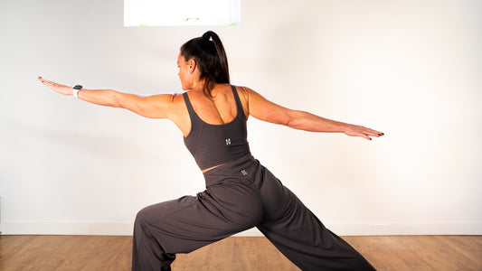 Wide Leg Yoga Pants - Graphite