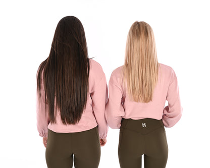 Half Zip Slinky Sweater - Soft Pink