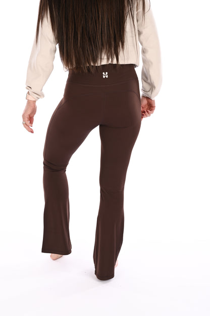 Flared Leggings - Espresso