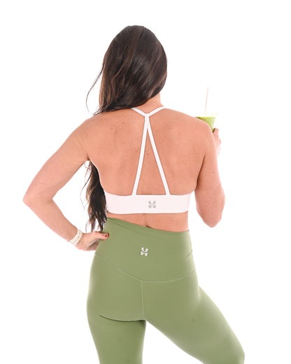 Longer Waistband Flow Leggings - Matcha