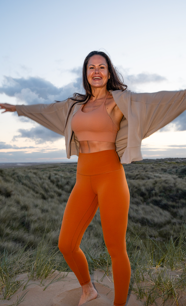 Strappy Sports Bra - Soft Terracotta