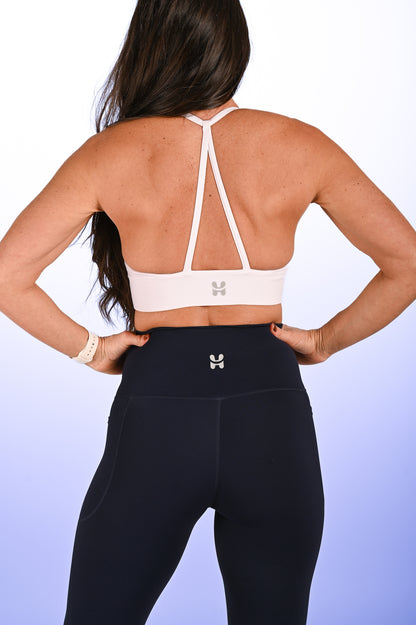 Strappy Sports Bra - White